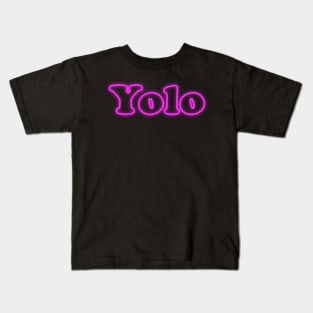 yolo neon Kids T-Shirt